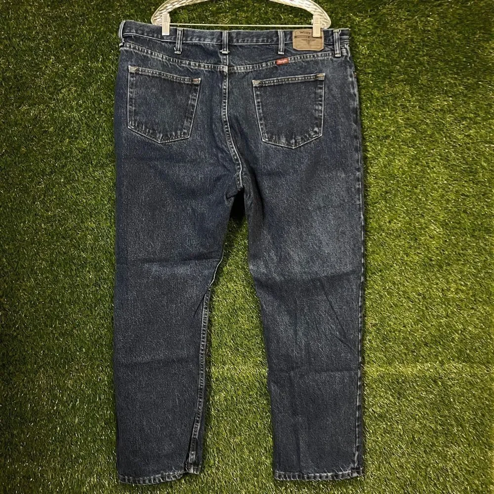 Wrangler 44x30 Regular Fit Denim Jeans Big Tall
